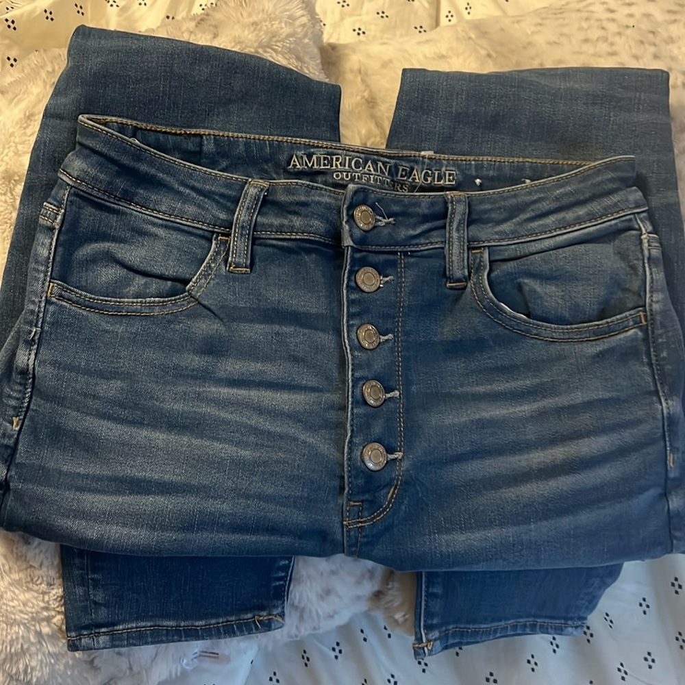 American Eagle button fly next level stretch X skinny jeggings